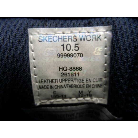 Skechers Men's Steel Toe Skate Safety Work Shoes 99999070 Brown Size 10.5M - Picture 8 of 8